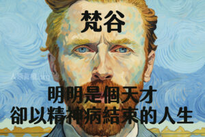 梵谷，明明是個天才卻以精神病結束的人生